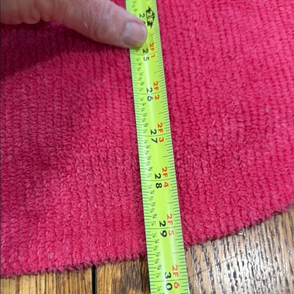 Pink Chenille Ribbed Knit Sweater - Picture 6 of 7